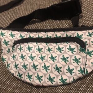 Stylish Green and White Belt Bag